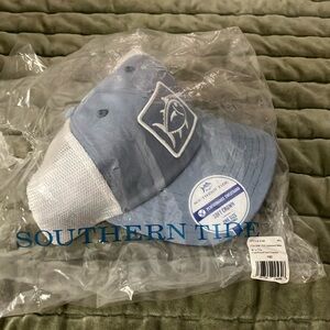 Southern Tide Blue and White Trucker Hat